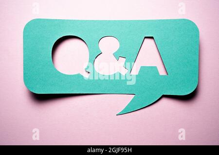 Ask Question Text. FAQ Information Service Sign Stock Photo