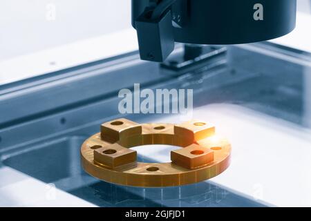 System for optical quality control of various small precision products Stock Photo