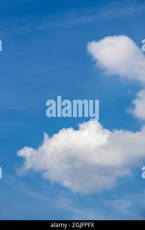A blue sky with white clouds Stock Photo
