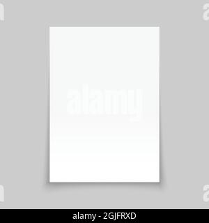 Blank a4 paper template. Brochure mockup cover Stock Vector