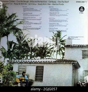 Eric Clapton: 1974. LP back cover: 461 Ocean Boulevard Stock Photo