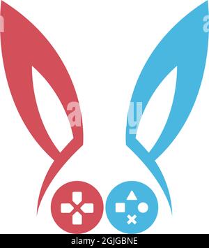 Rabbit logo icon design vector template illustration Stock Vector