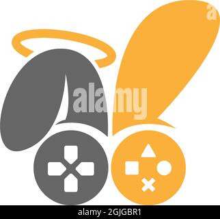 Rabbit logo icon design vector template illustration Stock Vector