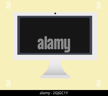 monitor pc with social marketing isolated icon design Stock Vector ...