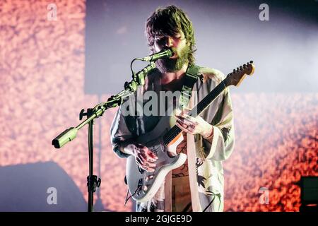 Glasgow, UK. 9th September 2021: Biffy Clyro perform at Glasgow Green on 9th September 2021. Image Credit: Thomas Jackson/Alamy Live News Stock Photo