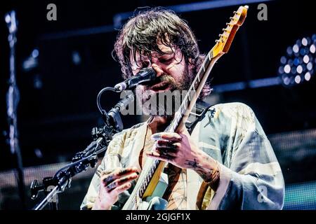 Glasgow, UK. 9th September 2021: Biffy Clyro perform at Glasgow Green on 9th September 2021. Image Credit: Thomas Jackson/Alamy Live News Stock Photo