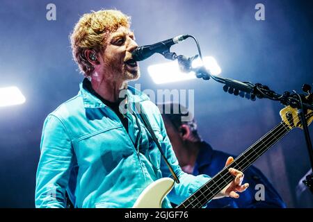 Glasgow, UK. 9th September 2021: Biffy Clyro perform at Glasgow Green on 9th September 2021. Image Credit: Thomas Jackson/Alamy Live News Stock Photo