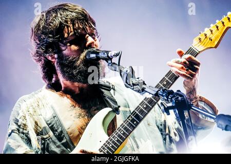 Glasgow, UK. 9th September 2021: Biffy Clyro perform at Glasgow Green on 9th September 2021. Image Credit: Thomas Jackson/Alamy Live News Stock Photo