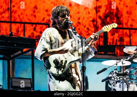 Glasgow, UK. 9th September 2021: Biffy Clyro perform at Glasgow Green on 9th September 2021. Image Credit: Thomas Jackson/Alamy Live News Stock Photo