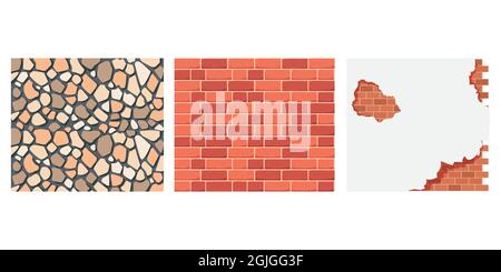 varios set of walls Stock Vector