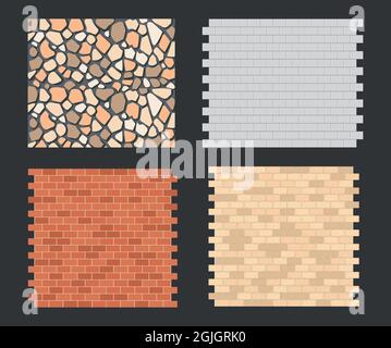 structure brick walls Stock Vector