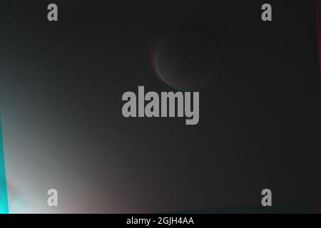 Futuristic neon glitch background. Glitched nightlife tech lines, street light motion and technology Stock Photo
