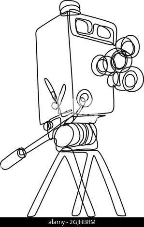 Film line isolated on white background. Vector Stock Vector Image & Art ...