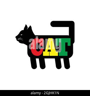 Cats are cute pets that many like Stock Vector