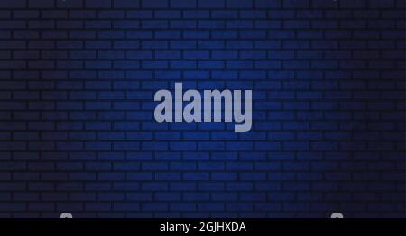 Nightly brick wall. Stock Vector