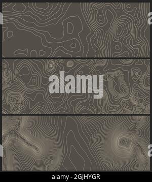 Grey contours vector topography. Geographic mountain topography vector illustration. Topographic pattern texture. Map on land vector terrain Stock Vector