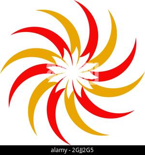 Twist icon logo design vector illustration template Stock Vector