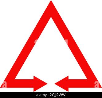 Triangle icon logo design inspiration vector template Stock Vector