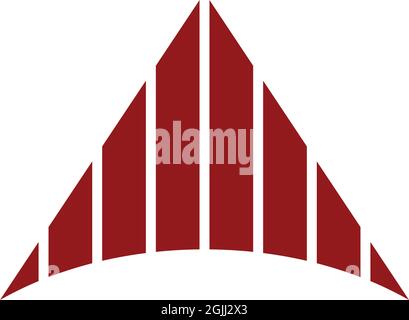 Triangle icon logo design inspiration vector template Stock Vector