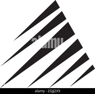 Triangle icon logo design inspiration vector template Stock Vector