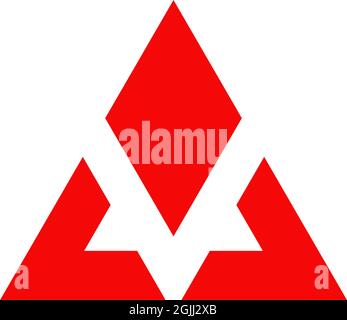 Triangle icon logo design inspiration vector template Stock Vector