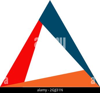 Triangle icon logo design inspiration vector template Stock Vector
