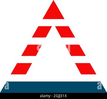 Triangle icon logo design inspiration vector template Stock Vector