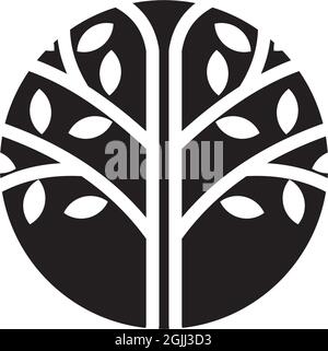 Tree logo icon design inspiration vector template Stock Vector