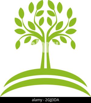 Tree logo icon design inspiration vector template Stock Vector