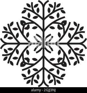 Tree logo icon design inspiration vector template Stock Vector