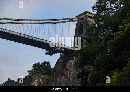 Clifton suspension bridge, a monumental work of genius Isambard Brunel Stock Photo