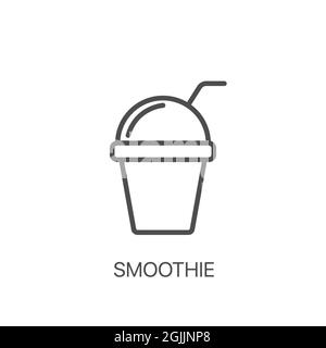 Smoothie. Juice cup icon. Symbol of detox diet and healthy lifestyle Stock Vector