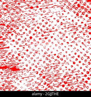 Scratch grunge halftone dotted overlay texture. Trendy distress design element. Monochrome surface with dirty pattern in cracks, spots, dots Stock Vector