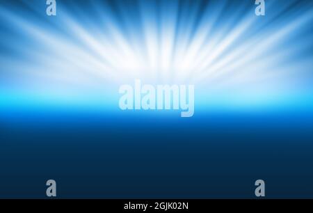 Illustration of glowing effect at top part - Graphical abstract technology background Stock Photo