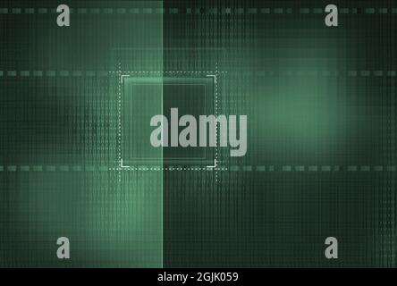 Illustration of an abstract binary code background, matrix effect with digits Stock Photo