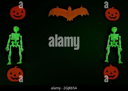 Hintergrundbild Collage Thema Halloween Stock Photo