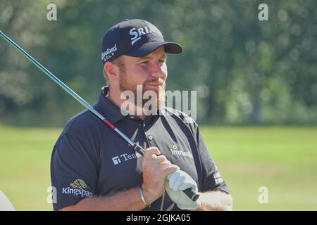 Wentworth, Surrey, UK   8th September, 2021  Shane Lowry, Open Golf Champion 2019 at the Celebrity Pro-Am prior to the PGA European TourÕs flagship event - the BMW / PGA Championship staged at the famous Wentworth Club. Stock Photo