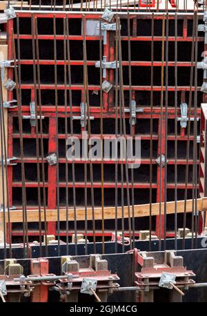 Construction of Concrete formwork Stock Photo