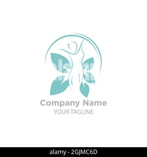 Beauty Spa Logo Template,dermatology center,health house.EPS 10 Stock Vector