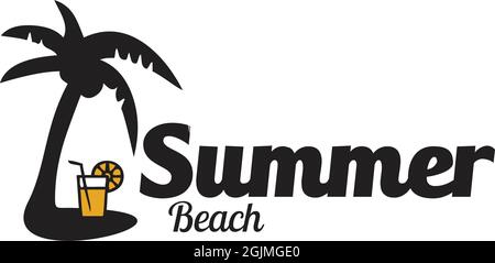 Summer moment icon logo design illustration vector template Stock Vector
