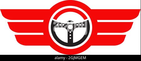 Car steering icon logo design vectortemplate Stock Vector