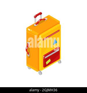 Bag in isometric style Stock Vector