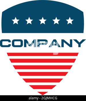 Security management company logo design vector illustration template Stock Vector