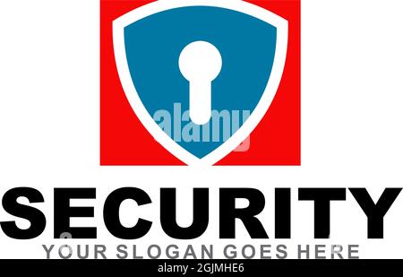 Security management company logo design vector illustration template Stock Vector