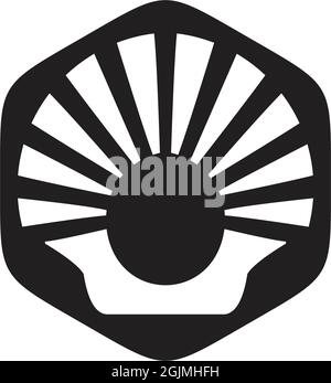 Shell icon logo design vector illustration template Stock Vector