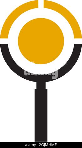 Search icon logo design vector illustration template Stock Vector