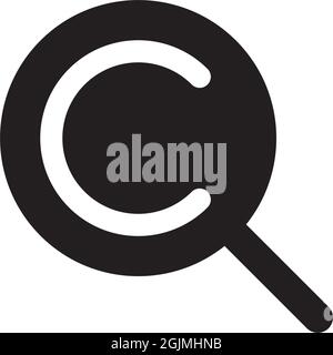 Search icon logo design vector illustration template Stock Vector