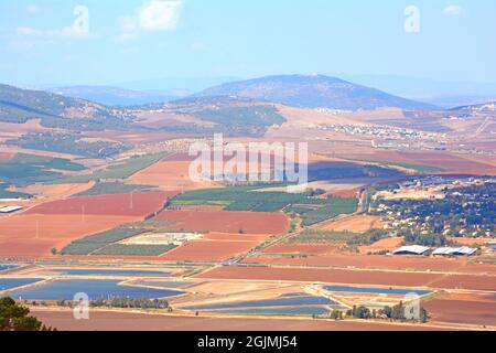 Jezreel Valley, Mount Tabor, Israel Stock Photo