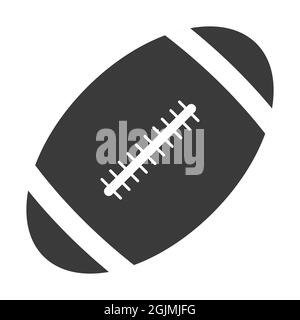 Oval Ball for playing Rugby American football game Stock Vector