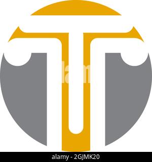Concrete pillar icon logo design inspiration vector template Stock Vector